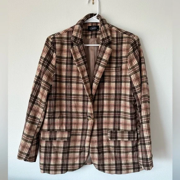 Cider Retro Plaid Blazer - Picture 3 of 8